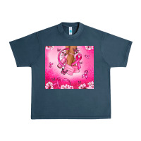 Midnight Navy Breast Cancer diva Urban Heavy Tee - NancyCooperArtShop