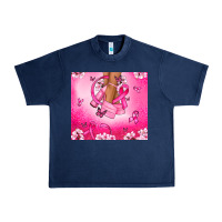 Navy Breast Cancer diva Urban Heavy Tee - NancyCooperArtShop