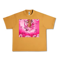 Peanut Butter Breast Cancer diva Urban Heavy Tee - NancyCooperArtShop