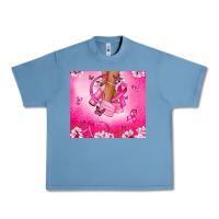 Pebble Blue Breast Cancer diva Urban Heavy Tee - NancyCooperArtShop