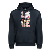 Navy Love Easter bunny Urban Hoodie - OliviaCreatesArt