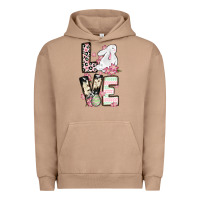 Pigment Burro Love Easter bunny Urban Hoodie - OliviaCreatesArt