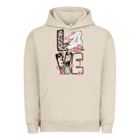 Pigment French Oak Love Easter bunny Urban Hoodie - OliviaCreatesArt