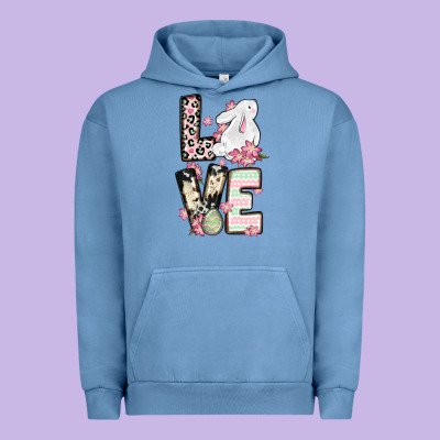 Love Easter Bunny Urban Hoodie Designed By Oliviacreatesart
