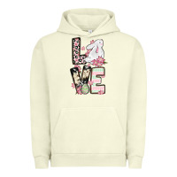 Pigment Pistachio Love Easter bunny Urban Hoodie - OliviaCreatesArt