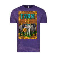 Cloud Purple Western Baby Sheeps Farm Life Vintage Tee - LillyAllenDesigns