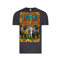 Vintage Black Western Baby Sheeps Farm Life Vintage Tee - LillyAllenDesigns