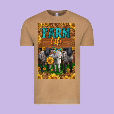Western Baby Sheeps Farm Life Vintage Tee Designed By Lillyallendesigns
