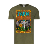 Vintage Olive Western Baby Sheeps Farm Life Vintage Tee - LillyAllenDesigns