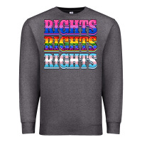 Charcoal Heather Rights rights rights Premium Sweatshirt - NancyCooperArtShop