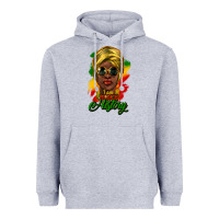 Heather Grey i am black history Heavyweight Hoodie - NancyCooperArtShop