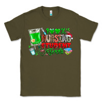 Army Green 100 Nursing Student Tears Classic Tee - CowhideDigitalArt
