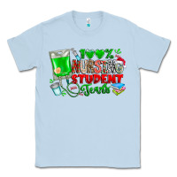 Dusty Blue 100 Nursing Student Tears Classic Tee - CowhideDigitalArt