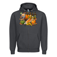Smoke Fall Vibes Fox Zipper Hoodie - LillyAllenDesigns