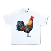 White New Hampshire Red Rooster Urban Heavy Tee - LillyAllenDesigns