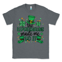 Charcoal Heather the leprechauns made me do it Classic Tee - MaliasSmallBusiness