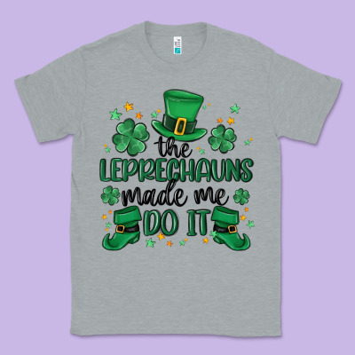 The Leprechauns Made Me Do It Classic Tee Designed By Maliassmallbusiness