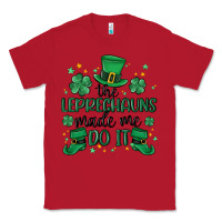 Red the leprechauns made me do it Classic Tee - MaliasSmallBusiness