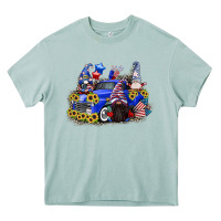 Arona 4th of July gnomes with truck Heavy Core Tee - CowGirlArtShop