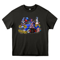 Asphalt 4th of July gnomes with truck Heavy Core Tee - CowGirlArtShop
