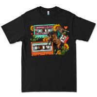 Black rodeo sunflower cactus cassette Premium Tee - FaDigitalArtStudio