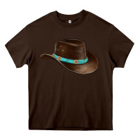 Chocolate Brown cowboy cap Heavy Core Tee - BarkalooDesign