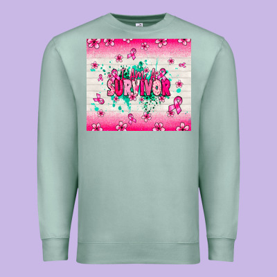 I Am A Survivor Premium Sweatshirt Designed By Nancycooperartshop