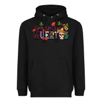 Black Dia De Los Muertos Heavyweight Hoodie - texasbilliewilder