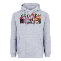 Heather Grey Dia De Los Muertos Heavyweight Hoodie - texasbilliewilder