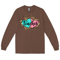 Chestnut heart teacher Long Sleeve Tee - MaliasSmallBusiness