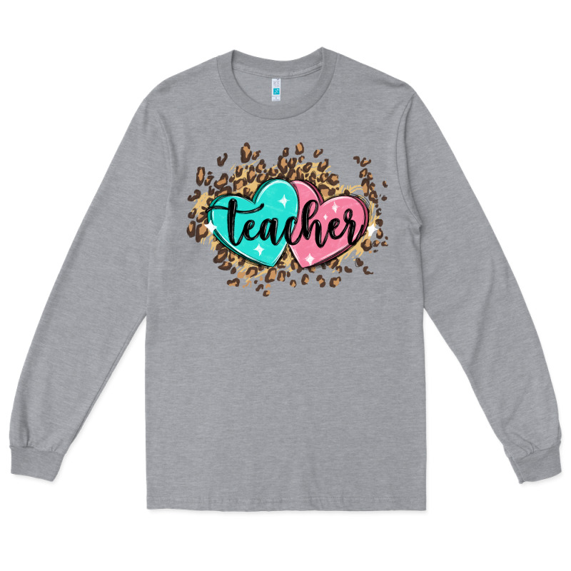 Heart Teacher Long Sleeve Tee by MaliasSmallBusiness | Teevron
