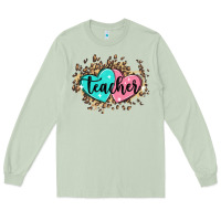 Matcha heart teacher Long Sleeve Tee - MaliasSmallBusiness