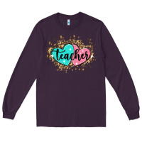 Plum heart teacher Long Sleeve Tee - MaliasSmallBusiness
