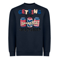Navy getting star spangled hammered Heavyweight Sweatshirt - MaliasSmallBusiness
