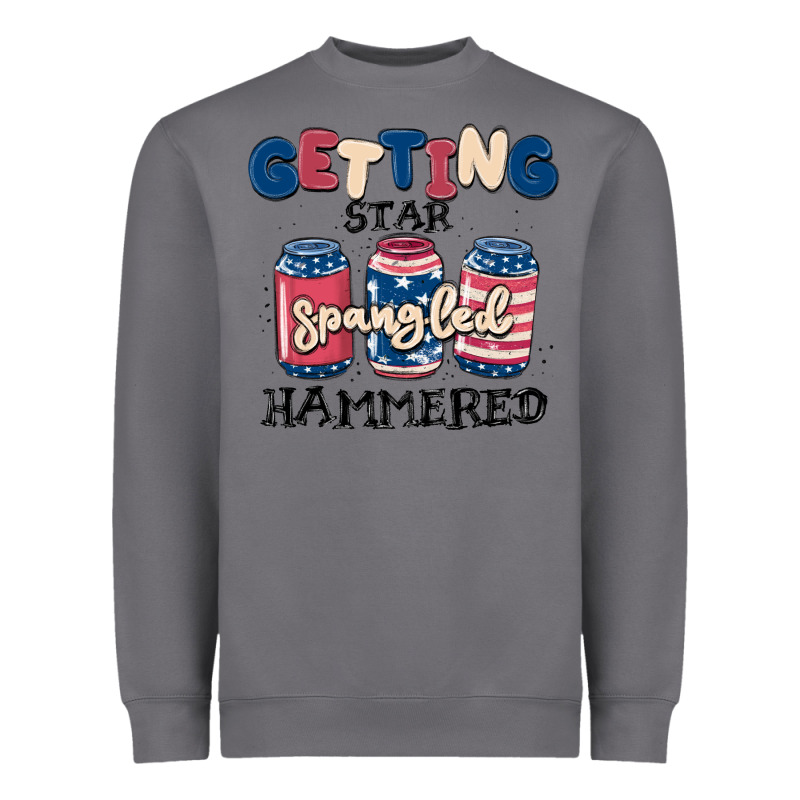 Getting Star Spangled Hammered Heavyweight Sweatshirt by MaliasSmallBusiness | Teevron