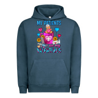 Pigment Midnight Navy My Patients Are My Valentine Coffee Mug Urban Hoodie - FaDigitalArtStudio