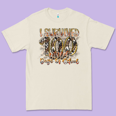 I Survived 100 Wild Days Of School Premium Tee Designed By Racoondesign