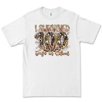 White i survived 100 wild days of school Premium Tee - RacoonDesign