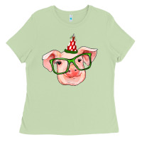 Pig Christmas Ladies Tee | Teevron