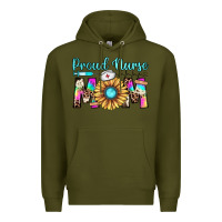 Army Green proud nurse mom Premium Hoodie - JahusDesignShop