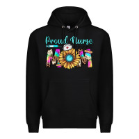 Black proud nurse mom Premium Hoodie - JahusDesignShop
