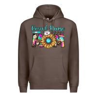 Coffee proud nurse mom Premium Hoodie - JahusDesignShop