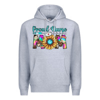 Heather Grey proud nurse mom Premium Hoodie - JahusDesignShop