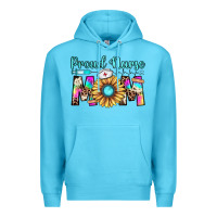 Ocean Blue proud nurse mom Premium Hoodie - JahusDesignShop