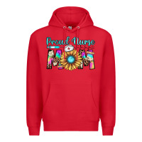 Red proud nurse mom Premium Hoodie - JahusDesignShop