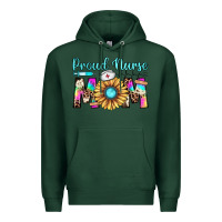 Sports Green proud nurse mom Premium Hoodie - JahusDesignShop