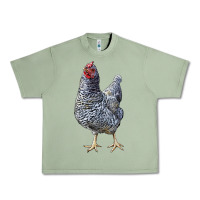 Oil Green Dominique Chicken Urban Heavy Tee - LillyAllenDesigns