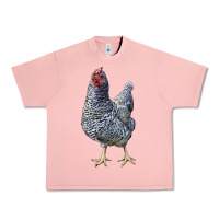 Salmon Dominique Chicken Urban Heavy Tee - LillyAllenDesigns