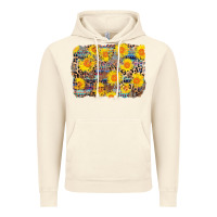 Vintage Artic aztec sunflower leopard background Vintage Hoodie - AdoDesignShop