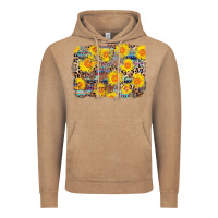 Vintage Coffee aztec sunflower leopard background Vintage Hoodie - AdoDesignShop